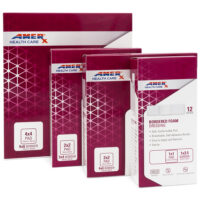 AMERX Bordered Foam Dressing - 4 Boxes of Various Sizes