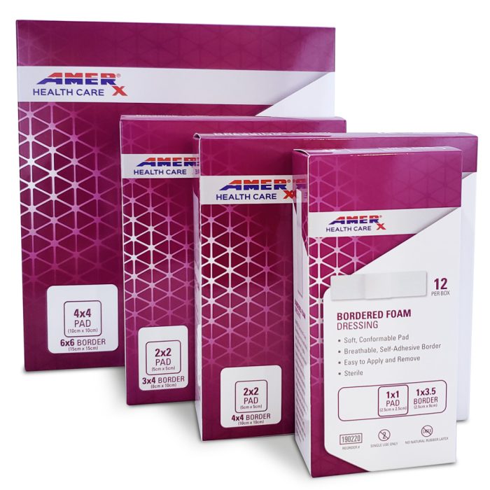 AMERX Bordered Foam Dressings