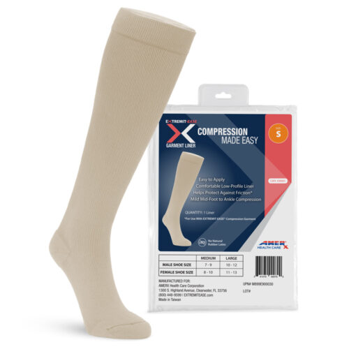 EXTREMIT-EASE Compression Garment 30-50 mmHg Lower Leg Compression Wrap -  Ideal for Mild to Moderate Lymphedema Swelling, Venous Insufficiency, and  Post-Op Edema - XXL, Regular, Black : : Health & Personal Care
